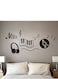 Outad Music Note Wall Sticker Black