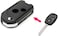 Rubik 2 Buttons Modified Car Remote Key Case Uncut Flip Key Blade Fob Shell Case For Honda Accord Civic CR-V Fit Jazz Insight Odyssey Pilot