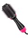 3 In 1 Electric One Step Hair Dryer And Volumizer Black/Pink