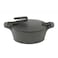 بايركس إناء طهي جرانيت - 24 - رمادي