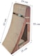 Cat Scratching Cardboard Box, Sloppy Triangular Scratcher Box, Scratching Catnip, Cat Play, Natural Scratching, Cozy Cat Scratching, Redish Color, Large L=35cm