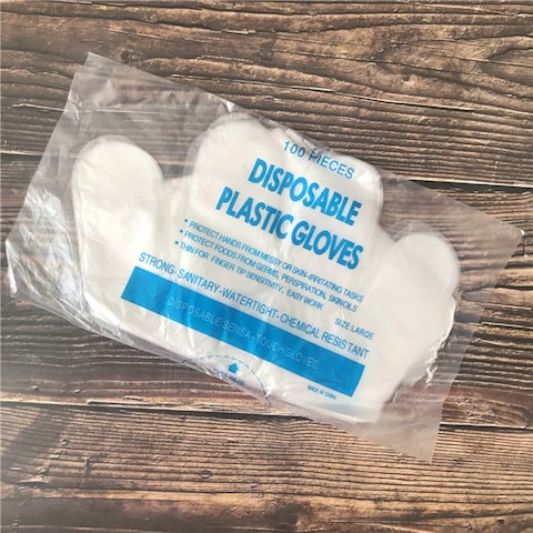 Generic-30PCS/Set Food Plastic Gloves Disposable Gloves for Restaurant Kitchen BBQ Eco-friendly Hygiene Salon Household Gloves