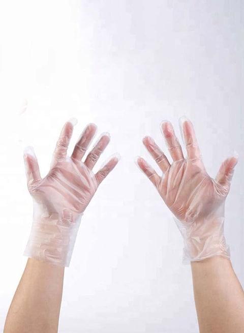 LP 100-Piece Vinyl Disposable Powder Free Gloves