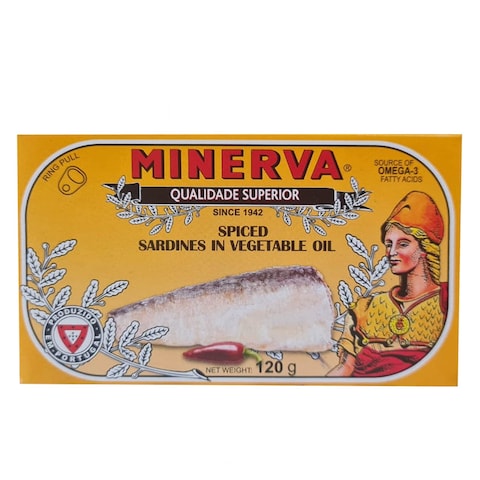 Minerva Sardine In Spicy Vegetable Oil 120GR