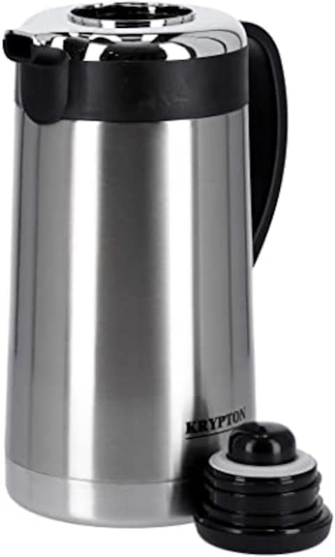 Krypton Knvf6101 1.9L Stainless Steel Vacuum Flask, Insulated Flask Bottle - Thermos Flask With Double Wall Design - Hot &amp; Cool, Portable &amp; Leak Proof - Perfect For Camping Hiking