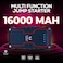 Toby's X16 Multifunction Portable Car Jump Starter Power Bank 16000mah 12v Emergency Charger