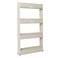 Generic Kitchen Rolling Slim Storage Cart Shelves Trolley Organizer Plastic White 4-Tiers