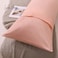 LUNA HOME 1 Piece Long Body Pillow Case, Plain Peach Color