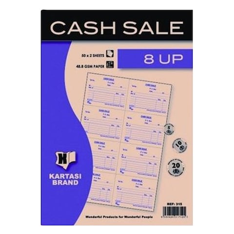 KARTASI CASH SALE BOOK 50X2 8 UP