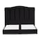 In House Shumt Velvet Bed Frame - Single - 200x120 cm - Black