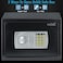 Rubik Safe Box with Key and Pin Code Keypad A4 Documents Size Security Safety Locker (Size 35x25x25cm) Black