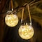 Yiliaw Solar Lantern 2 Pack, Hanging Outdoor Lanterns Waterproof 30 LED Lights Garden Decorative Landscape Halloween Christmas For Yard Patio Lawn Decoration