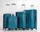 VIPTOUR Set of 4 ABS Trolley Luggage With Number Lock 20,24,28,32 Inches