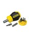Stubby Multibit Screwdriver Yellow/Black