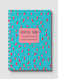 Lowha Spiral Notebook With 60 Sheets And Hard Paper Covers With Doodle Shape Design, For Jotting Notes And Reminders, For Work, University, School