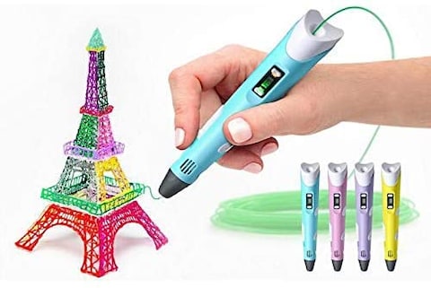 3D Pen With 1 Piece 1.75 mm Pla Filament For 3D Printer Pen, 3D Printing Or Modeling Stereoscopic Rapid Prototyping, Good Gift For Kids (Yellow)