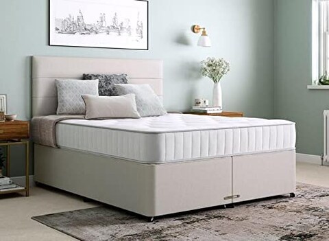 Galaxy Design Comfort Spring Edge Supports Mattress White Color - King Size ( L x W x H ) 190 x 180 x 26 cm