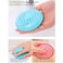 Generic-Shampoo Brush Silicone Head Body Shampoo Scalp Massage Brush Comb Hair Washing Comb Shower Bath Brush
