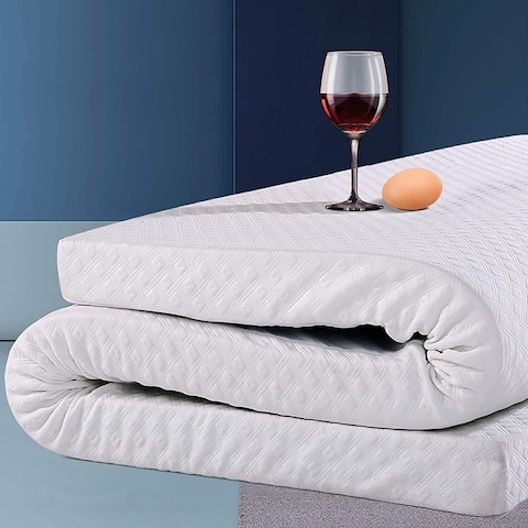 Vital Memory Foam (Visco) Mattress Topper Height Of 5 Cm With Removable Knitted Fabric Cover (Single - 90 X 200)
