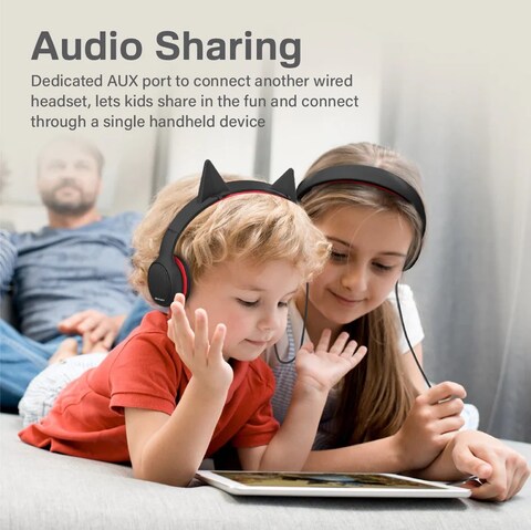 سماعة الرأس السلكية SafeAudio™‎ فوق الأذن عالية الوضوح