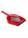ROYALFORD One Click Series Dustpan And Cleaning Brush Red