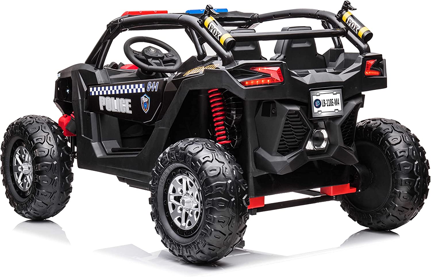 Lovely Baby Powered Riding Jeep For Kids LB 118E, Police (M4) (Black)