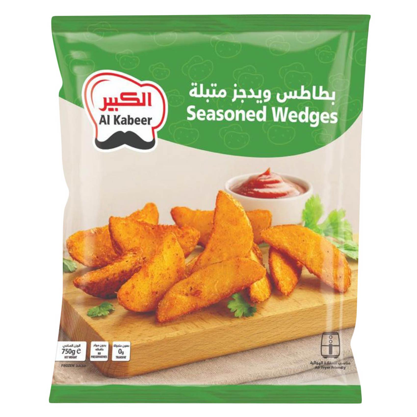 Al Kabeer Patato Seasoned Wedges 750g