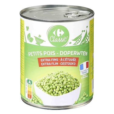 كارفور بازلاء كلاسيكية فائقة النعومة 850  ملل