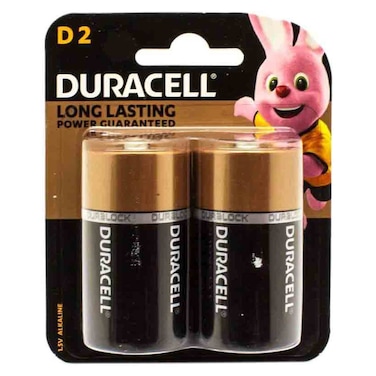Duracell D2 Alkaline Batteries - 2 Pieces