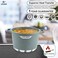LIFE SMILE Stock Pot   Granite Deep Cooking Pot With Glass Lid   100% PFOA Free, Fixed Handle   Multi Layer Non-Stick Granite Coating   oven safe &amp; Scratch Resistant (Cyan, 24CM (6.8 Liters))
