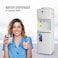 AFRA Top Loading Water Dispenser with Bottom Refrigerator 3 Tap Heating Power 550w Cooling Power 100w White, t, Rust Proof Water Tank, AF-9830WDWH, 2 Year Warranty