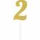 Creative Converting- Cake Topper Gold Glitter #2< >Gold< >