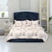 In House Oslo Velvet Bed Frame - King - 200x200 cm - Dark Blue