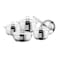 Home Maker Pera Stainless Steel Cookware Set Silver 9 PCS