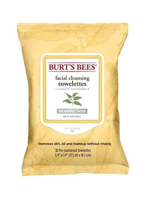 Burt&#39;s Bees - Facial Cleansing Towelettes With White Tea Extract