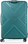 American Tourister Kross 3 Pcs Set Pp Green Hard Sided Spinner Luggage With Built-In TSA Lock, Spring Green, Cabin, Medium, Large (55/68/79)