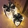 2-Piece Light Up Gift Boxes White &amp; Black Colour Warm LED Fairy Lights Openable Top Cover