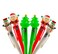6-Piece Christmas Ballpoint Light Up Multicolour Pens
