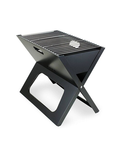 Portable BBQ Charcoal Grill Black 45x35x30cm