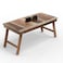 Wooden Twist Phelan Foldable Teak Wood Coffee Table ( Teak Finish )