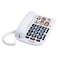 Alcatel TMAX10 Big Bottom Corded Landline Phone White