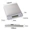 Sanbo-Mini Digital Scale Weighing Tool With Tray Silver 12.50 x 10.30 x 1.70centimeter