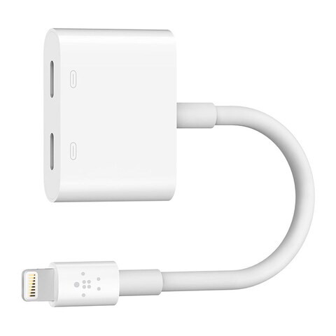 Belkin F8J198BTWHT Connect USB-C Audio + Charge Adapter - White