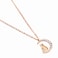Aiwanto Necklace Women's Neck Chain Necklace Golden Beautiful Pendant Necklace