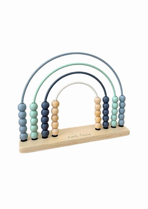 Woody Buddy - Rainbow Abacus - Blue