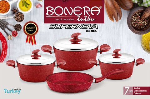 BONERA SUPERNOVA COOKWARE SET 7PCS