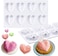Generic Silicone Mold 3D Diamond Heart High Circle Ball Double Layer Cherry Shape Bakeware Mold Chocolate Soap Cake Dessert Diy Tools 8 Cavity 3D Diamond Heart Shape