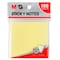 M&amp;G Sticky Note 3X3 100 Sheets Yellow,Ys