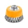 Tolsen,Cup twist wire brush with nut (INDUSTRIAL),77570,Size: 5"