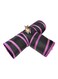 Pet Cat Foldable 3-Holes Tunnel Pink/Black 59x9.8x9.8inch